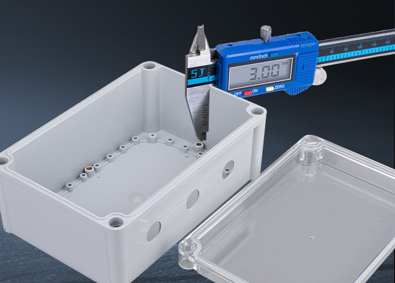 PVC electrical junction box for indoor and outdoor wiring installations