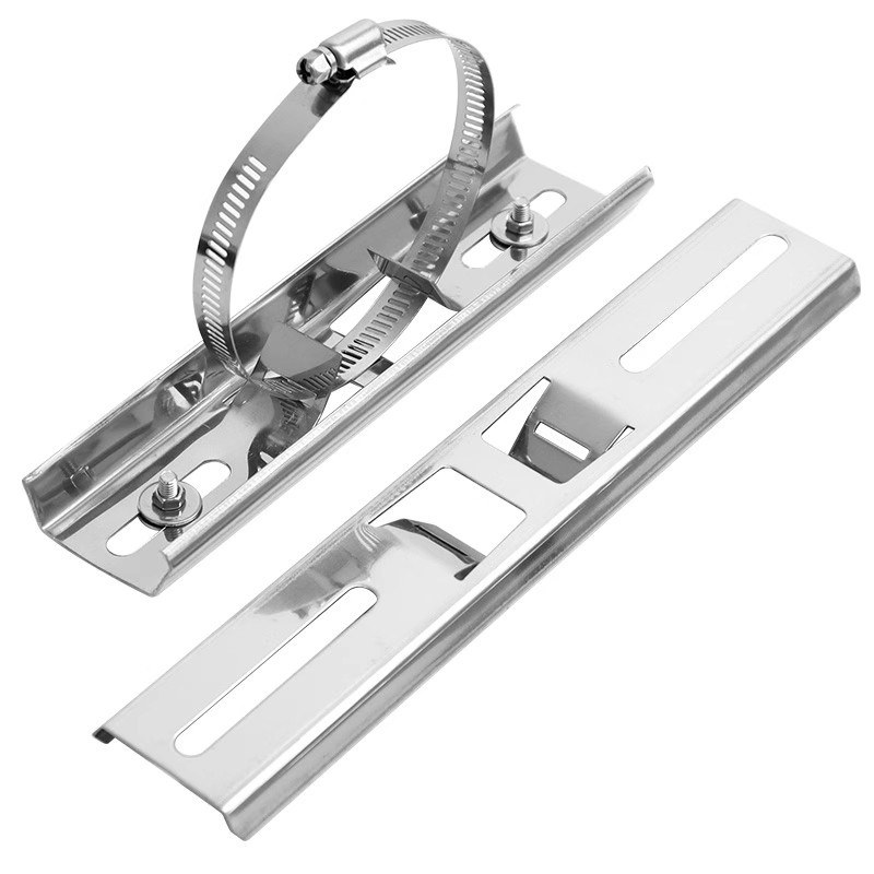 Stainless Steel Adjustable Pipe Wall Bracket with Band Clamp
